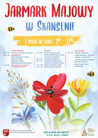 Jarmark Majowy w Skansenie - plakat